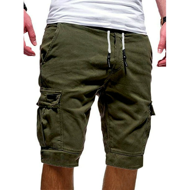 Men Camouflage Shorts Pocket Combat Pants Military Cargo Camo Army Trousers New
